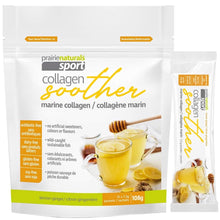 Load image into Gallery viewer, PRAIRIE NATURALS Sport Collagen Soother (Lemon ginger 15 x7.2 gr)
