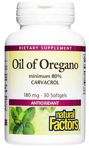 NATURAL FACTORS Oil Of Oregano (180 mg - 30 sgels)