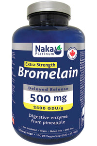 Naka Platinum Bromelain (500 mg - 150 veg caps)