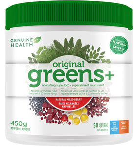 GENUINE HEALTH Greens+ Original (Mixed Berry - 50 Servings - 450 gr)
