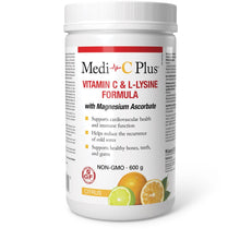 Load image into Gallery viewer, Medi-C Plus Vitamin C &amp; L-Lysine with Magnesium Ascorbate (Citrus - 600 g)
