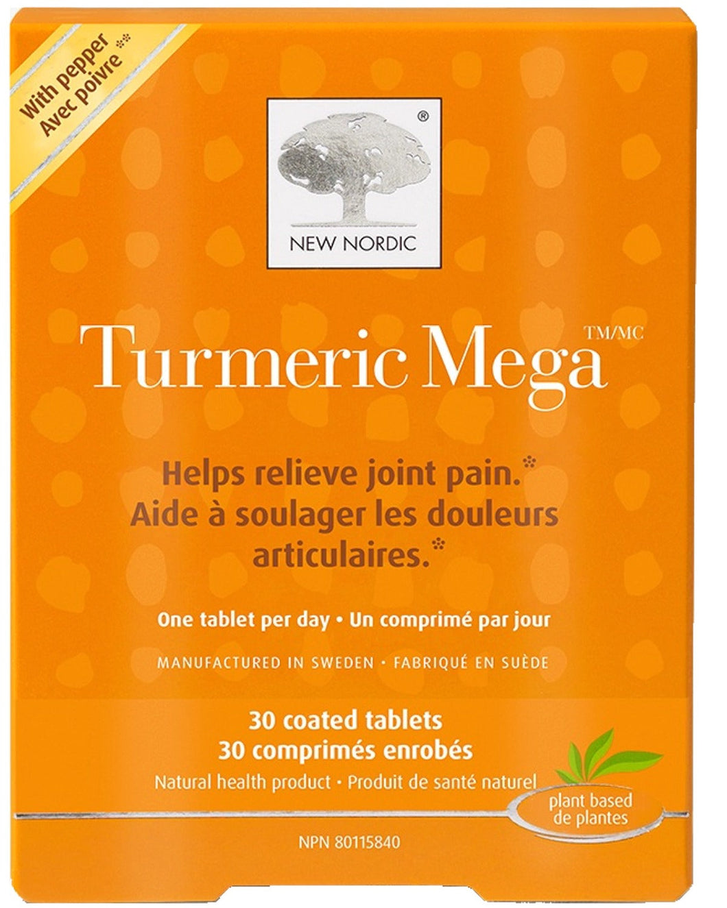 NEW NORDIC Tumeric Mega ( 30 Tablets)