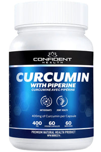 CONFIDENT HEALTH Curcumin (400mg - 60 caps)
