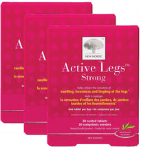 Load image into Gallery viewer, NEW NORDIC Active Legs (Blood Circulation - 30 tabs) 3-Pack
