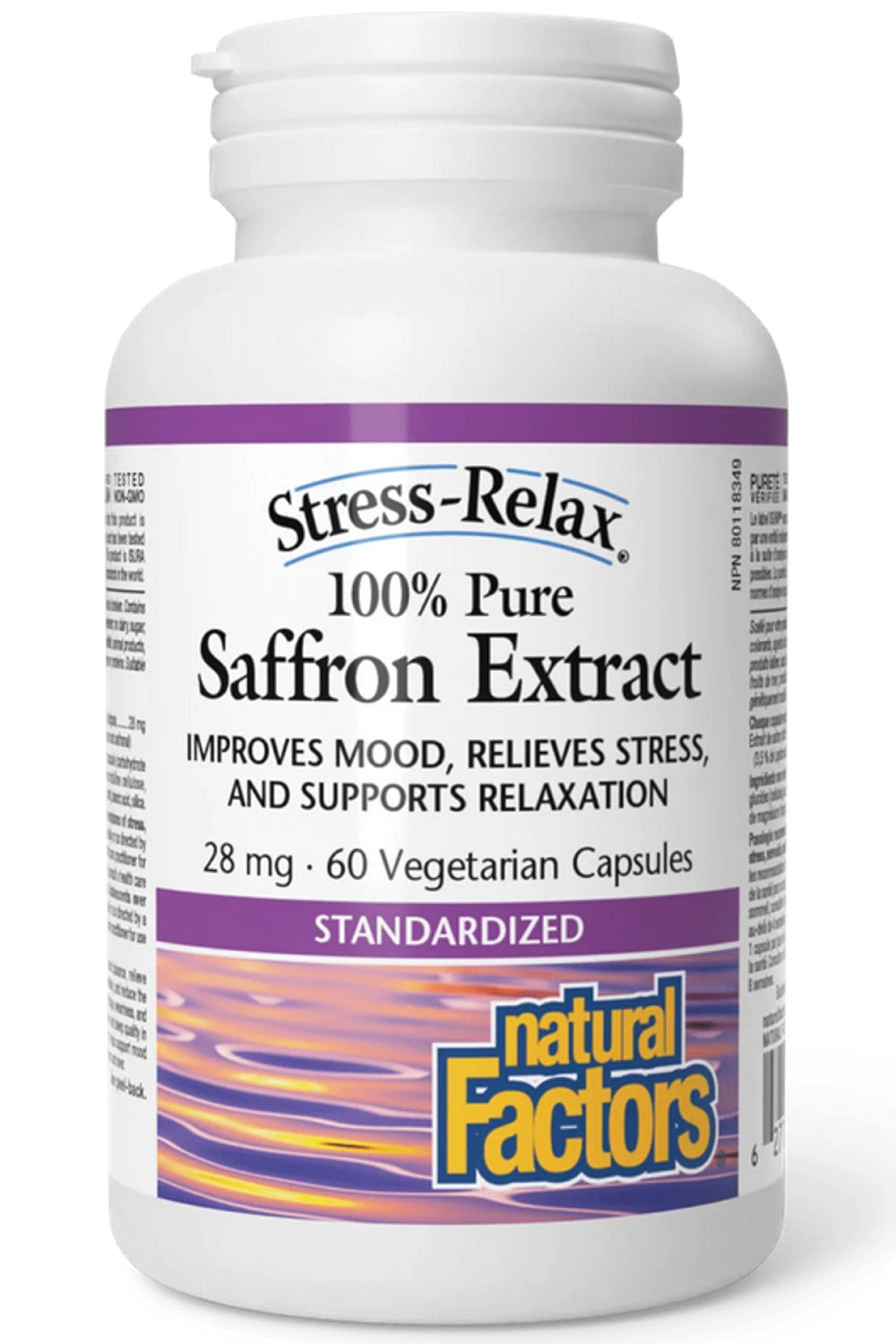 NATURAL FACTORS STRESS RELAX Saffron Extract (28 mg - 60 vcaps)