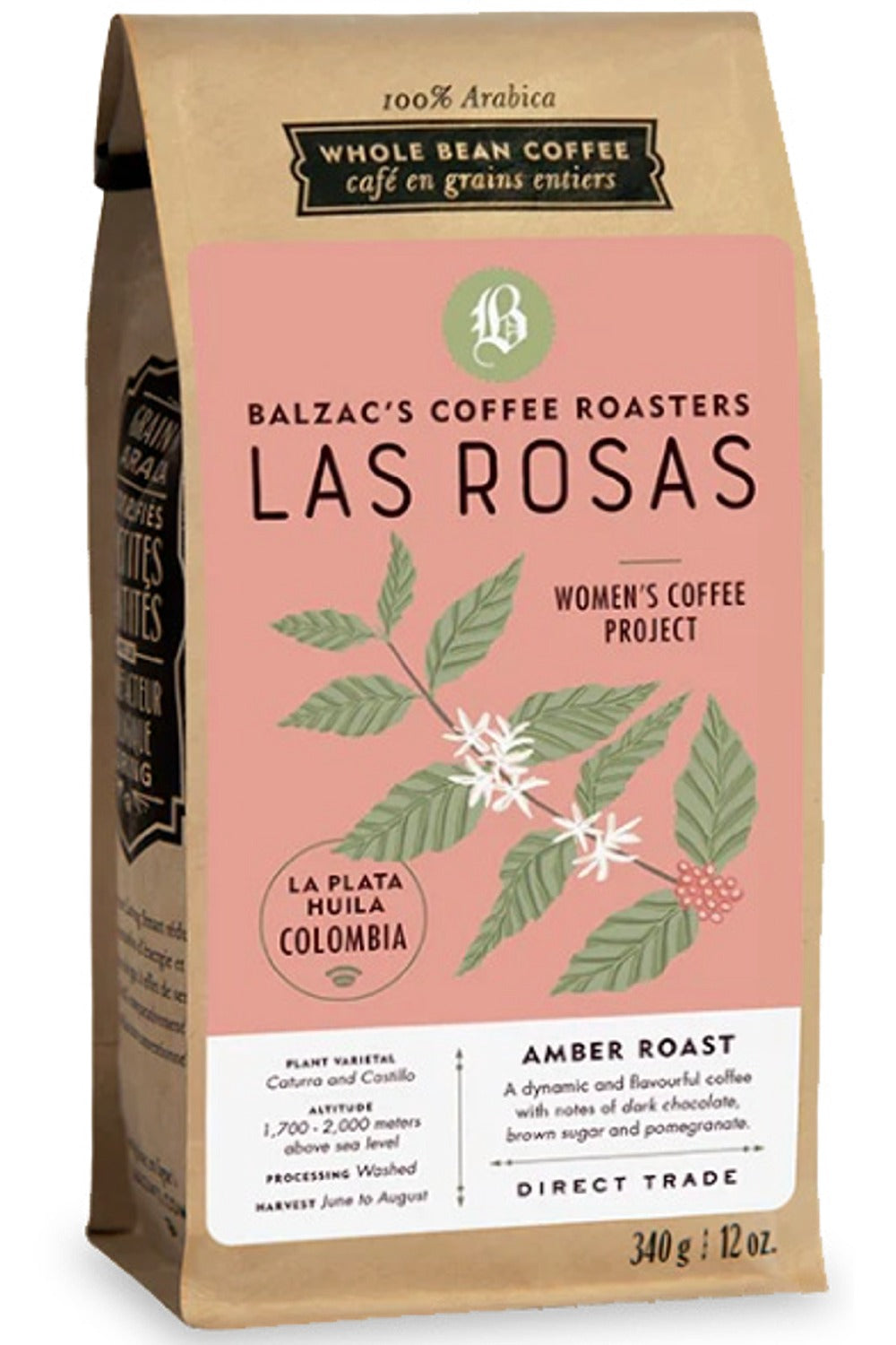 BALZAC'S COFFEE Las Rosas - Amber Roast (Whole Bean - 340 gr)