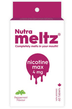 Load image into Gallery viewer, NUTRAMELTZ Nicotine (4 mg - 60 Melts)
